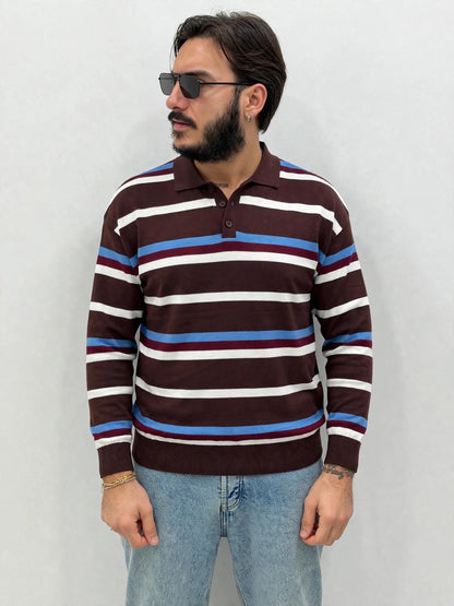 Polo in filo rigata