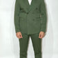 Abito sartoriale doppiopetto Gessato Verde