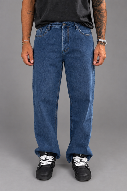 Jeans Baggy lavaggio medio