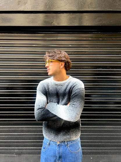 Maglione girocollo sfumato