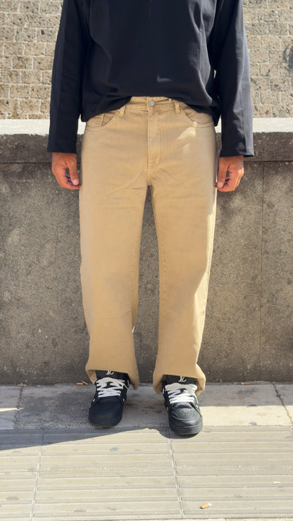 Jeans Baggy Beige