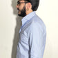 Camicia sartoriale in cotone Rigo stretto