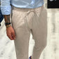 Pantalaccio in 100% lino sartoriale