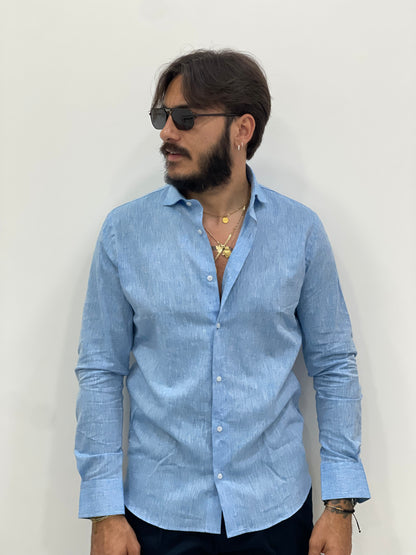 Camisa 100% Lino ZANZIBAR de sastrería