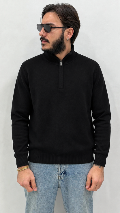 Maglioncino Uomo con mezzazip basic - Baronale35