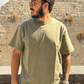 T shirt in cotone - effetto marmo