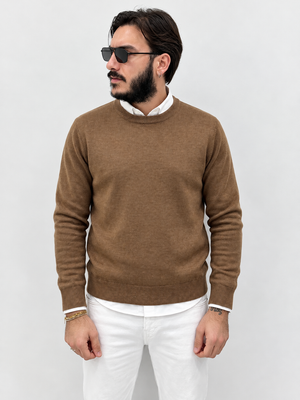 Maglioncino Sartoriale Girocollo In Lana