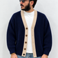 Cardigan Uomo con Toppa e Ricami a contrasto - Baronale35