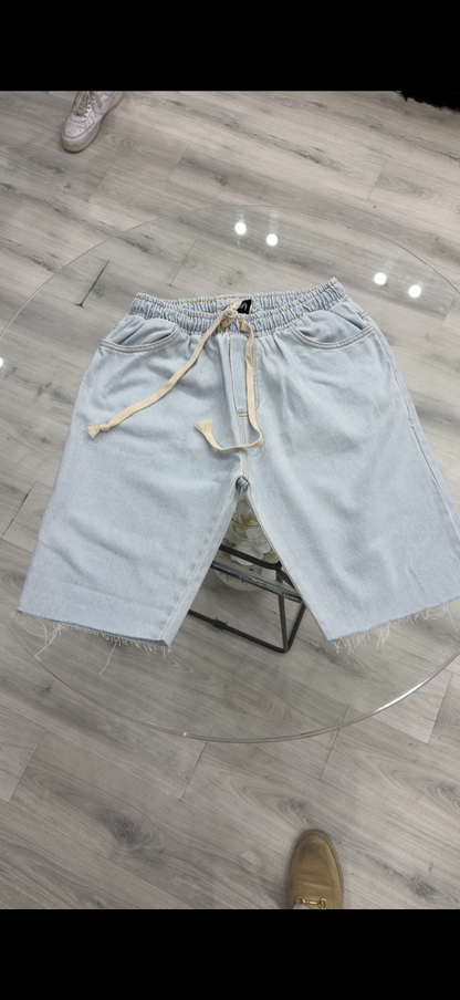 Bermuda Pantalaccio in jeans taglio vivo