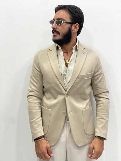 Chaqueta sastre de botonadura sencilla