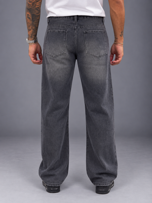 Jeans Baggy sfumato grigio