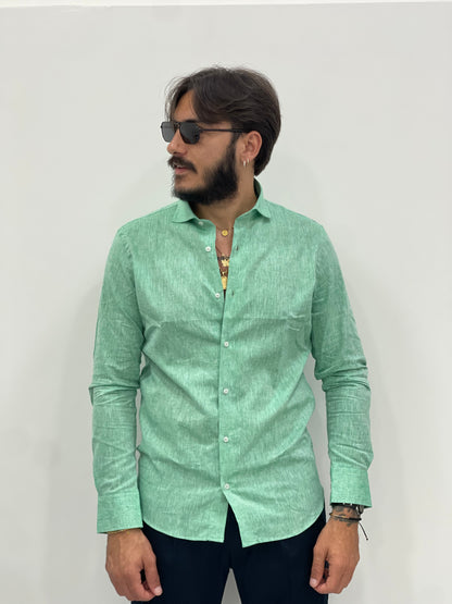 Camisa 100% Lino ZANZIBAR de sastrería