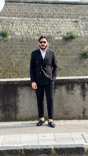 Abito GIOIELLO doppiopetto con bottoni oro in metallo