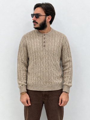 Maglione Serafina effetto treccia