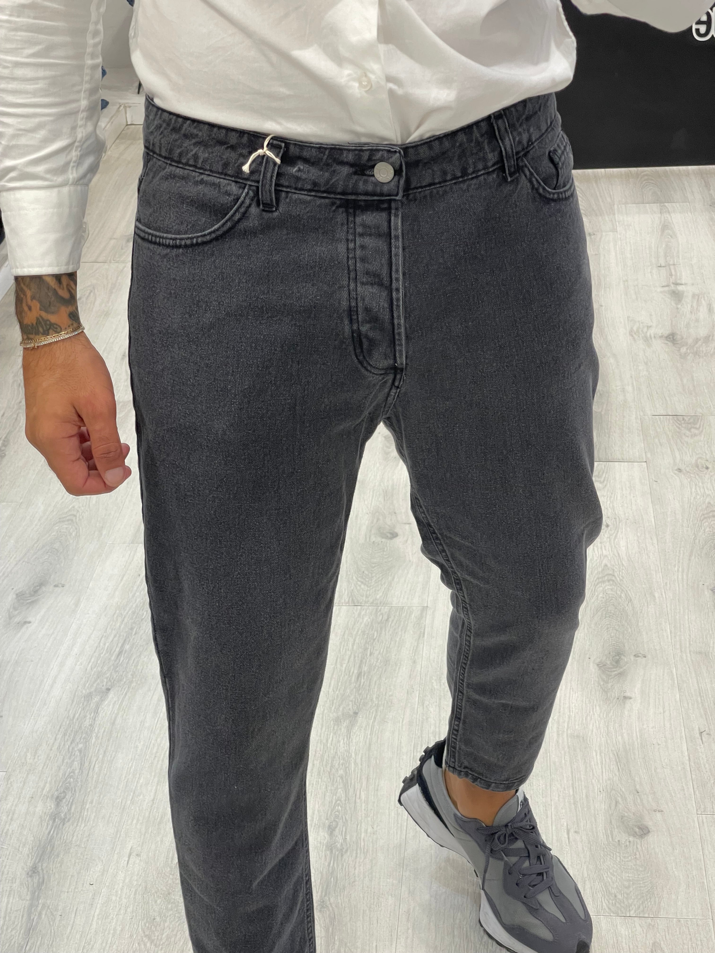 Jeans Momfit Grey