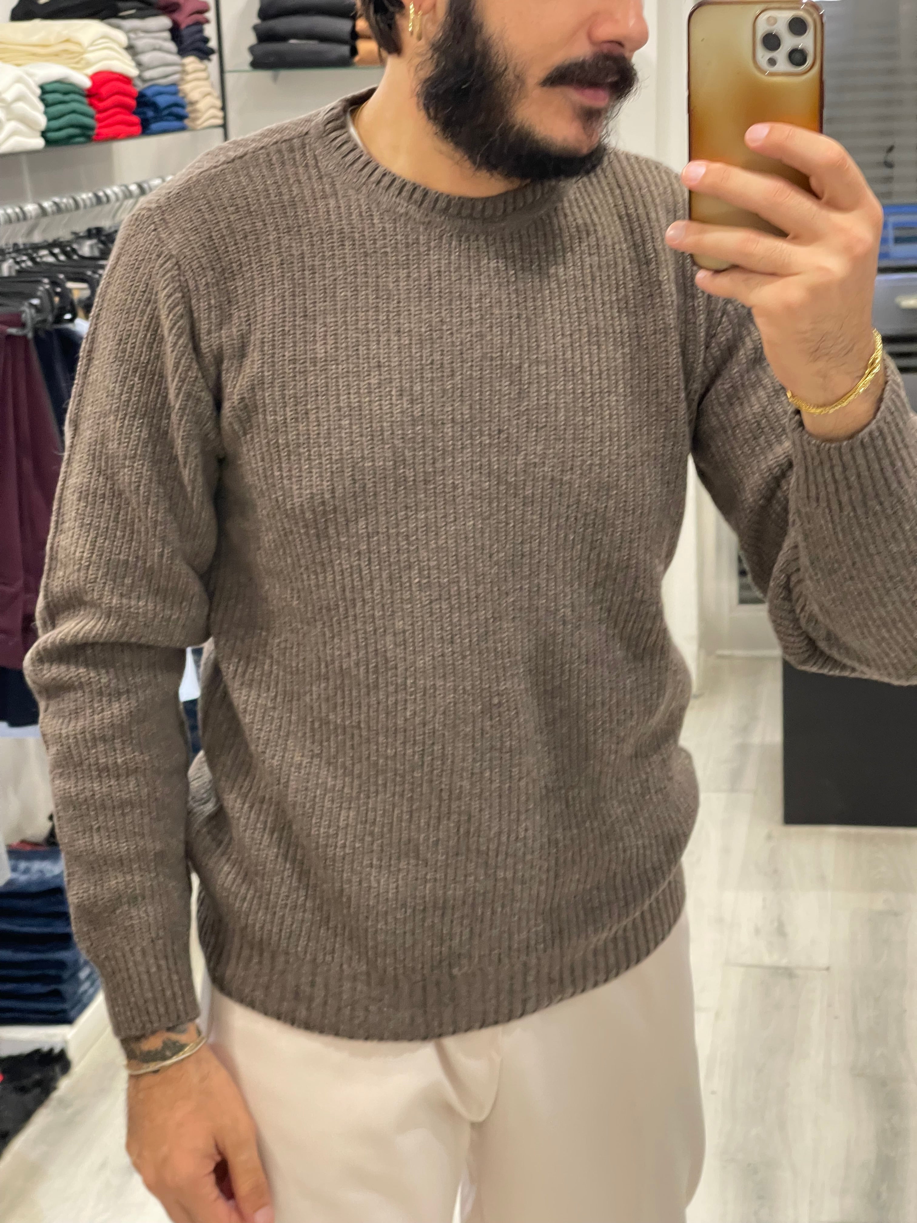 Maglione Sartoriale costa inglese - 80% Lana