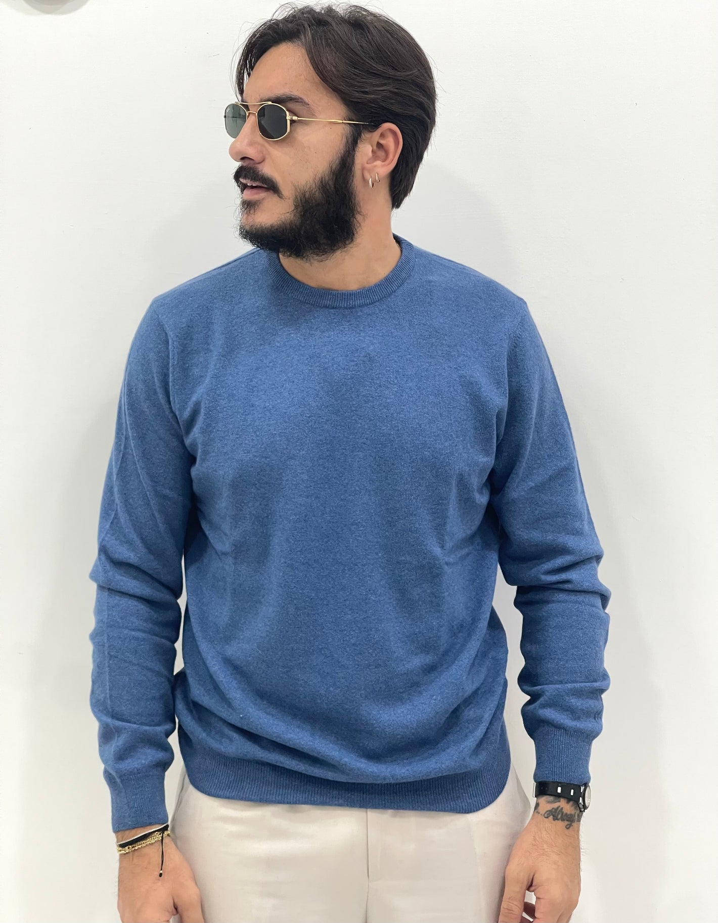 Maglione in misto Cashmere Italiano