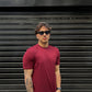 T shirt in filo di Scozia italiano