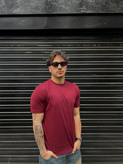 T shirt in filo di Scozia italiano