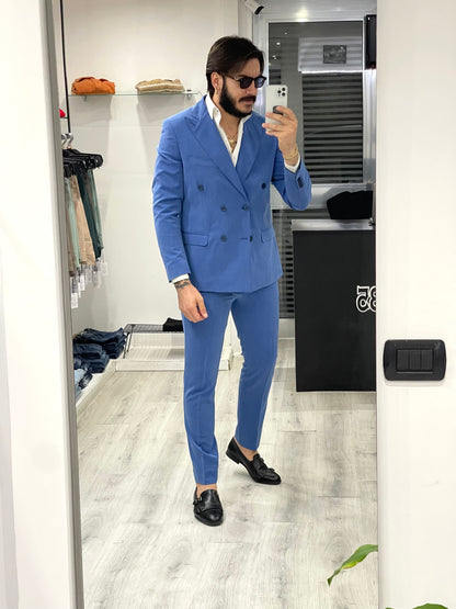 Abito doppiopetto 6 bottoni slimfit - BLUE JEANS