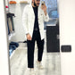 Trench bavero a lancia in cotone gabardine italiano -