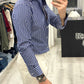 Camicia Sartoriale in 100% cotone italiano- RIGA BLU CAPRI