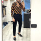 Pantalone sartoriale fascia 5 con risvolto - NERO