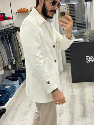 Trench AMALFI in cotone - Bianco