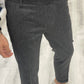 Pantalone sartoriale quadrettato Antracite