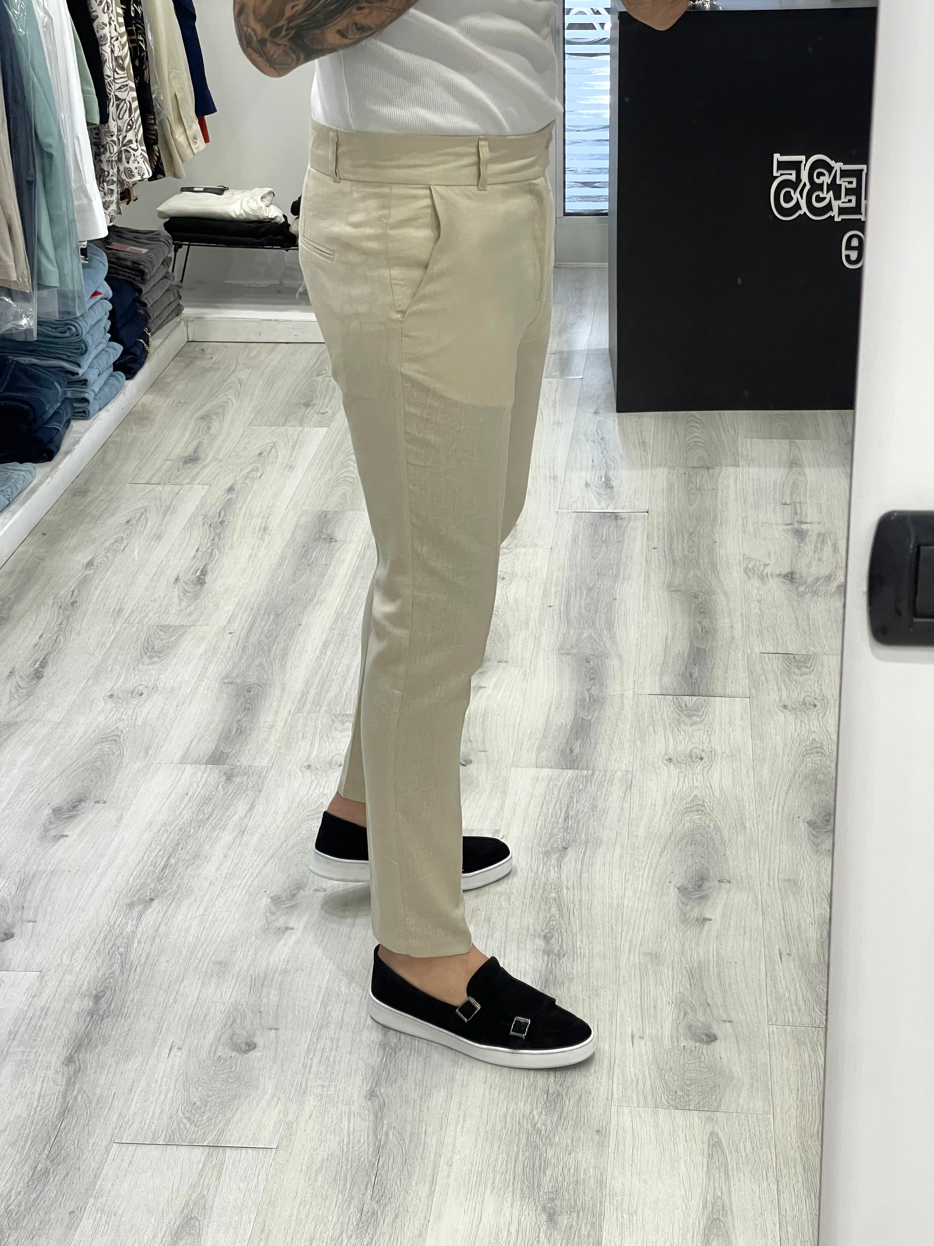 Coordinato in lino SARTORIALE- Beige