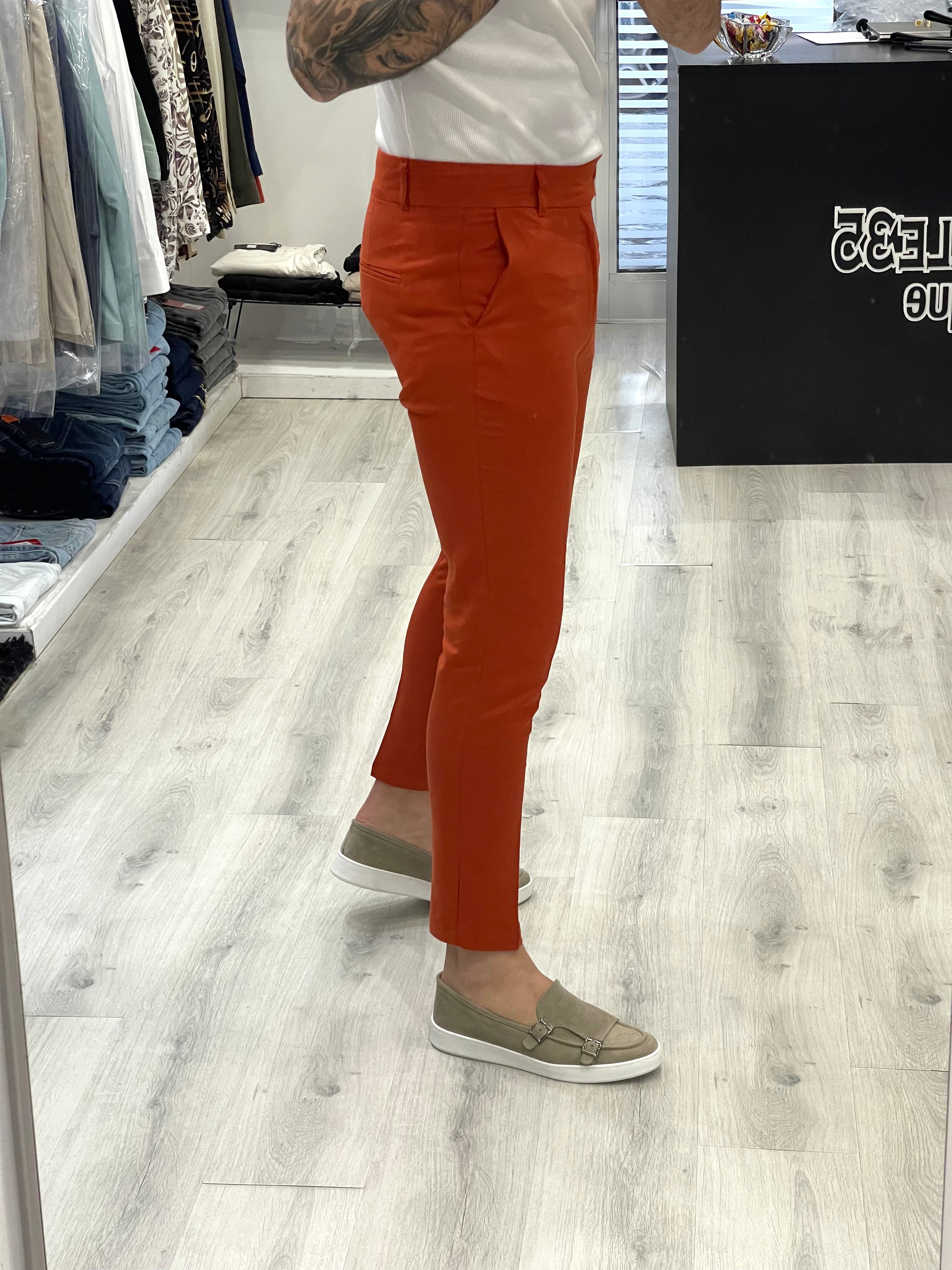 Pantalone in 100% Lino Sartoriale- COCCIO