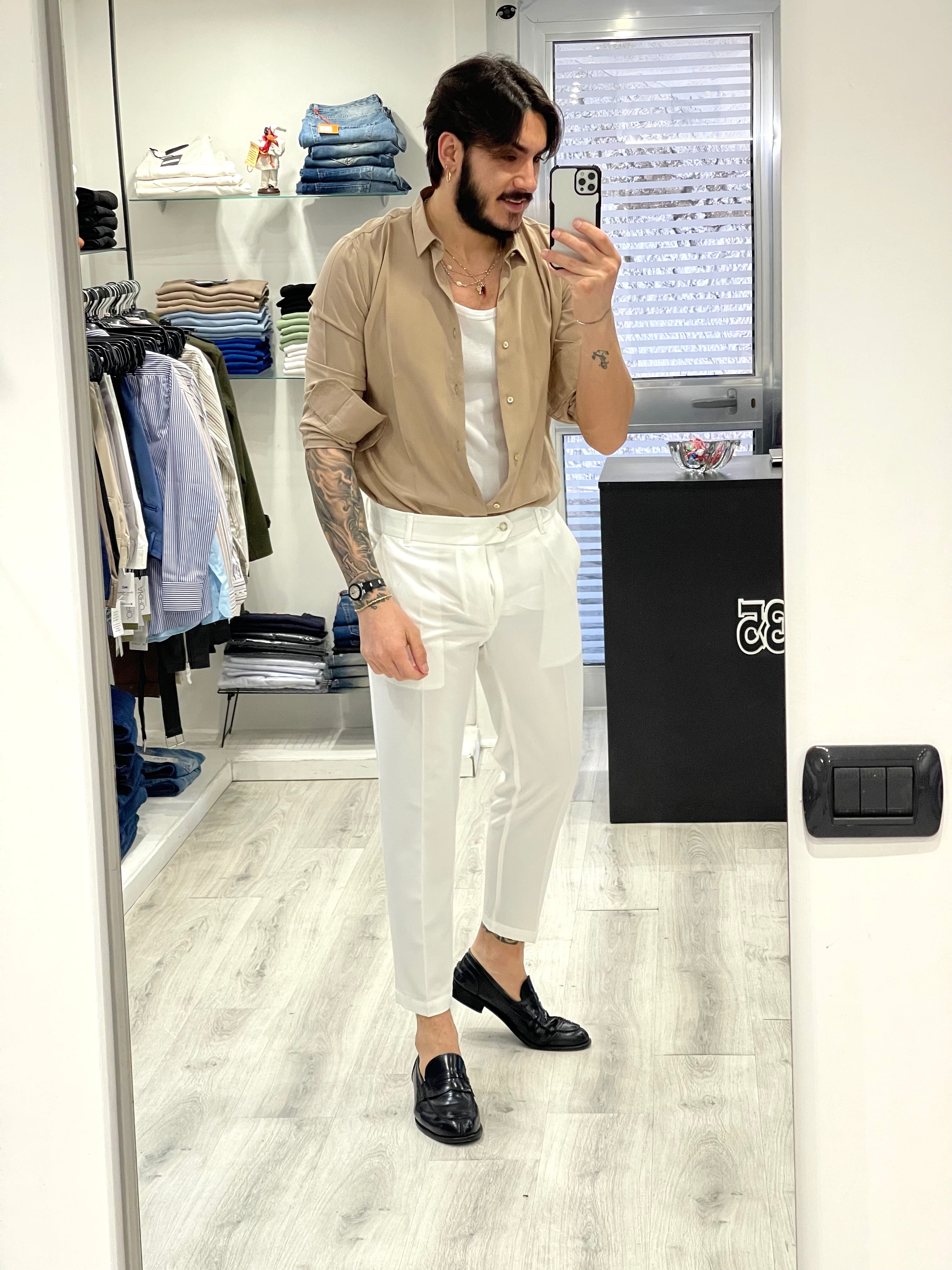 Pantalone SARTORIALE ITALIANO - Bianco