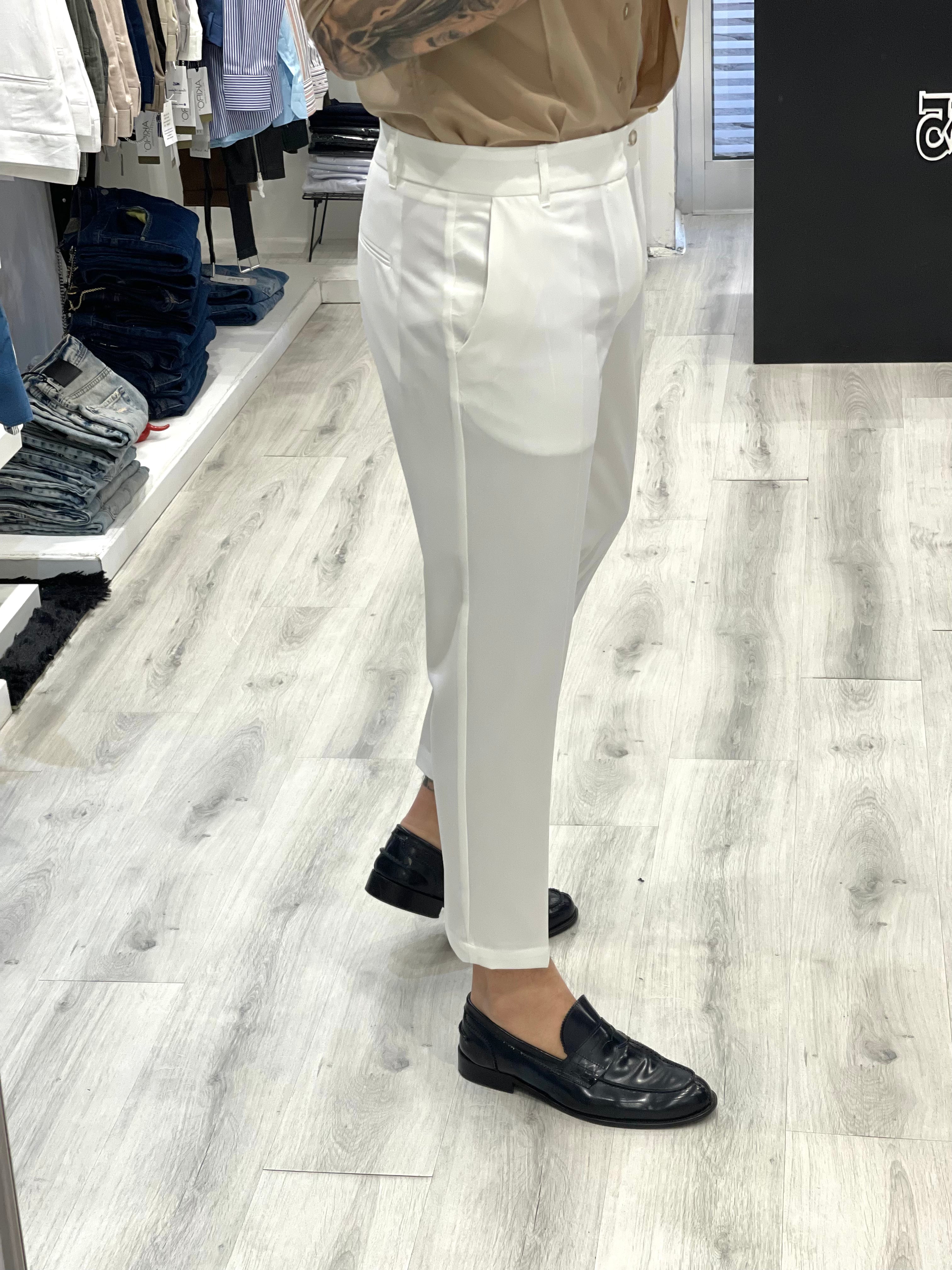 Pantalone SARTORIALE ITALIANO - Bianco