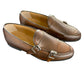 Mocassino con doppia fibbia - PELLE MARRONE