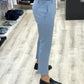 Pantalone sartoriale con fascio e 5 cm - CIELO
